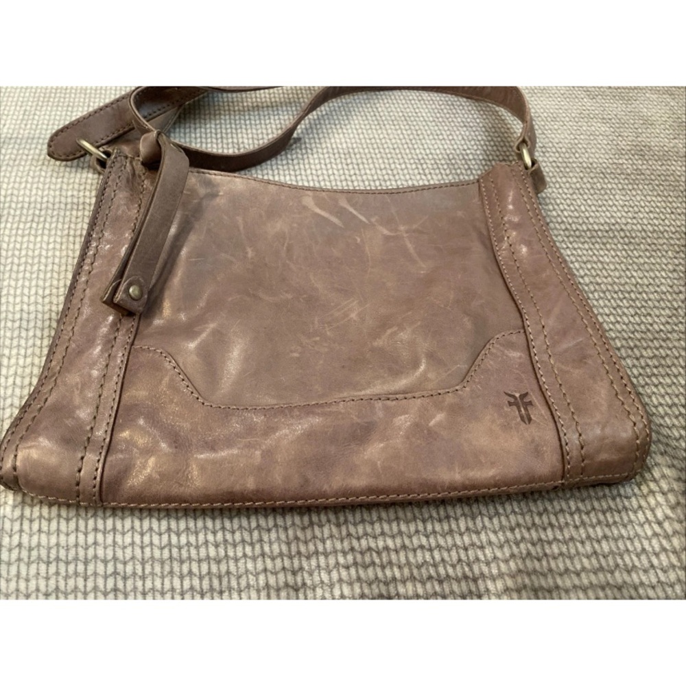 Frye Taupe Leather Crossbody Bag - Picture 5 of 10